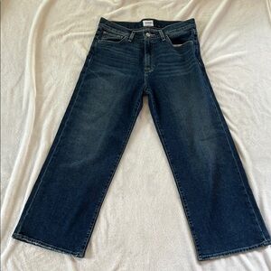 Hudson Rosalie High-Rise Wide Leg Jeans | Size 29 | Dark Wash
